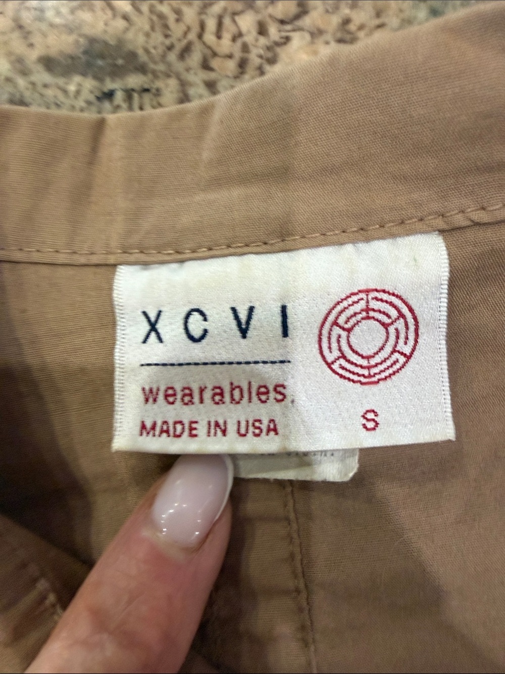 XCVI Tan Button-Front Utility Jacket - Picture 4 of 5